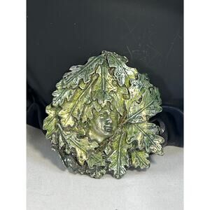 Brian N. Nagle Green Woman Limited Edition Brooch Pewter Nature Inspired Pagan